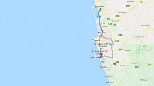 Transfer between Colombo Airport (CMB) and Hotel Bolgoda Park, Moratuwa