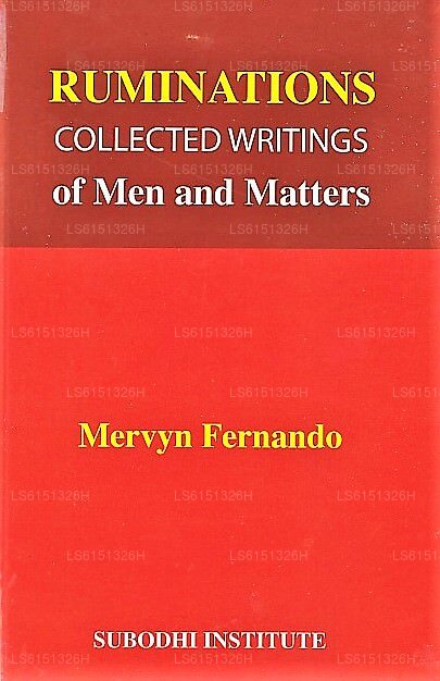 Ruminations Collected Writings of Men and Matters