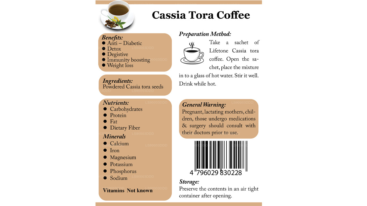 Lifetone Cassia Tora Coffee (40g)