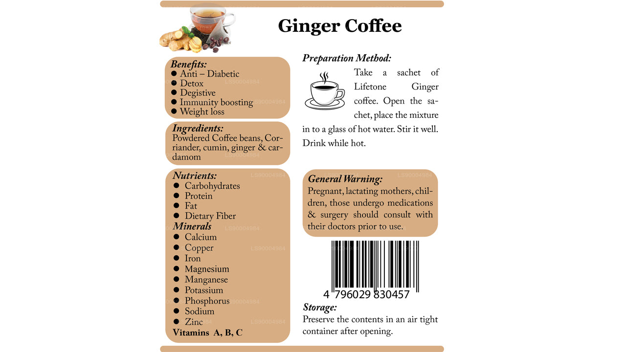 Lifetone Ginger Coffee (40g)