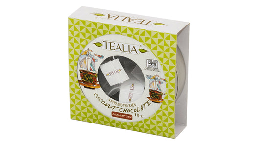 Tealia Coconut Chocolate - 5 Pyramid Tea Bags (10g)