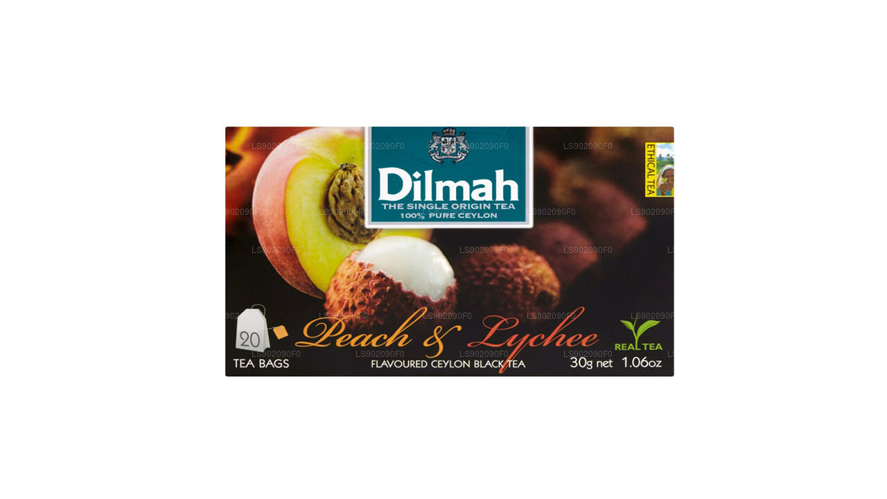 Dilmah 桃子和荔枝味茶 (30g) 20 个茶包