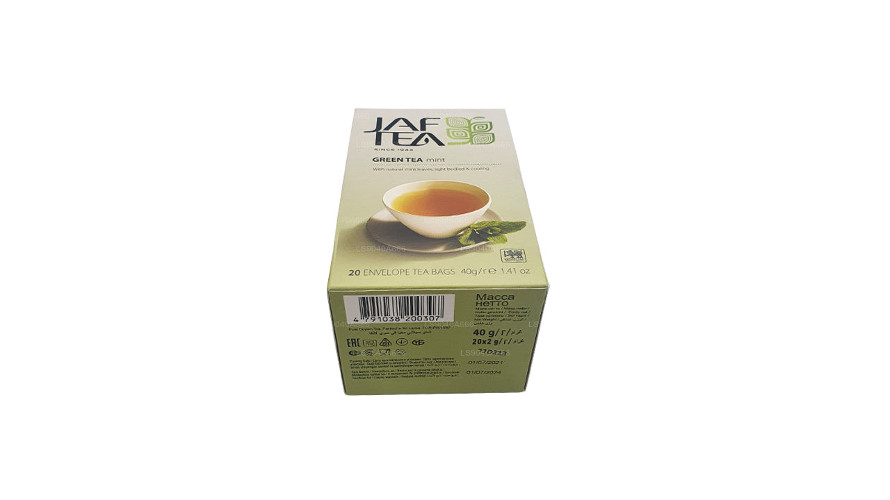 Jaf Tea Pure Green Collection 绿茶薄荷铝箔信封茶包 (40g)