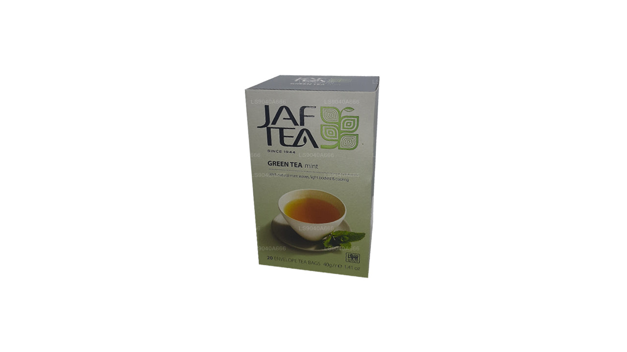 Jaf Tea Pure Green Collection 绿茶薄荷铝箔信封茶包 (40g)